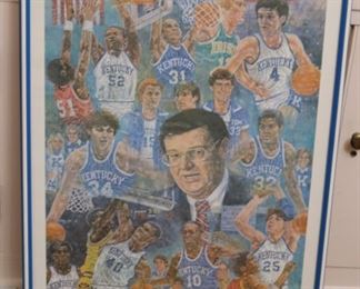 UK print framed Joe B Hall era “ Transition to the 80’s “ 