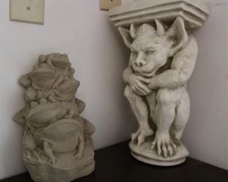 Plaster and cement statues 