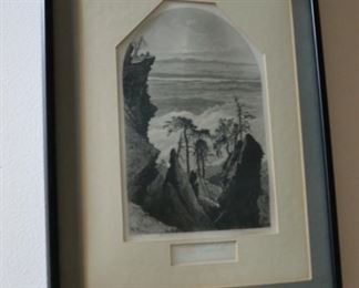 Catskills Sunrise engraving Henry Finn 