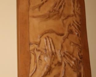 Edgar Hume Lexington artist. Leather working 