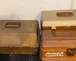 Vintage  tackle boxes