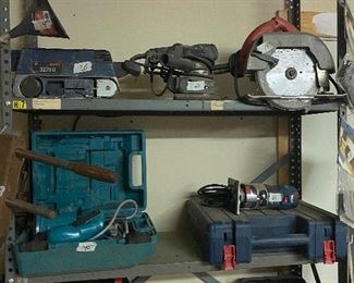 Sanders, Saws, and routers 