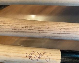 Signed Frank Rodrigues bat