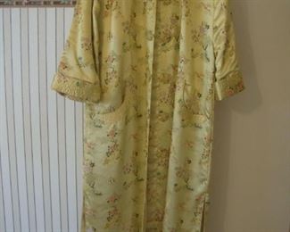 Oriental satin robe 