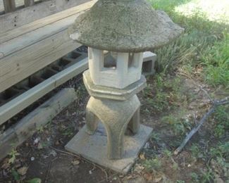 Concrete oriental lantern