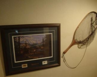 "The Fly Caster" by Bret Smith, Broder fishing net
