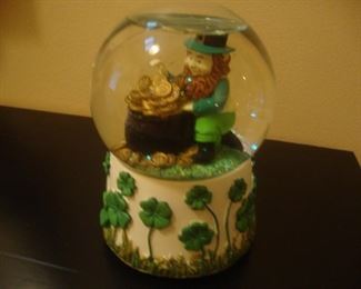 Irish water globe music box