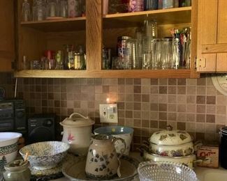 Pots. Pans. Dishes. Shot Glasses 