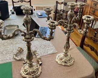Circa. 1858 Austrian sterling silver  Candleabra