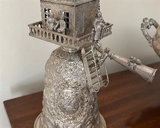 Rare Sterling Silver Dutch Windmill Cup, 18th Century