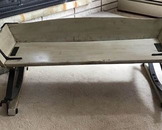 02 Antique Buggy Seat Coffee Table