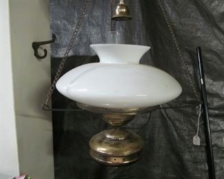antique white hanging lamp