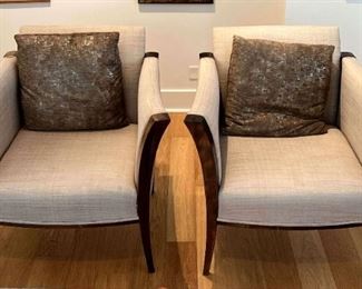  Pair of Upholstered Side Chairs