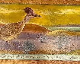 Roadrunner Will We Original Painting On Metal