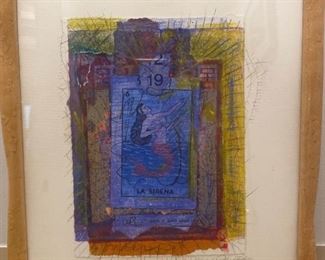 Dianne Bennett Signed Mixed Media Painting