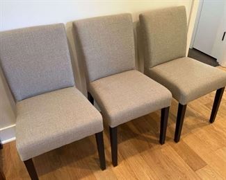 Eight Crate Barrel Dining Room Chairs