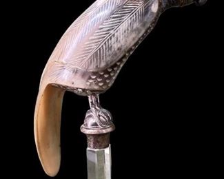 Figural Cockatoo Sculpture