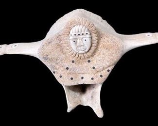 Inuit Fossilized Whale Bone Sculpture