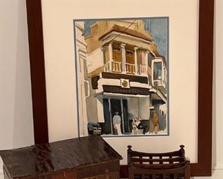 Kao Signed Watercolor Other