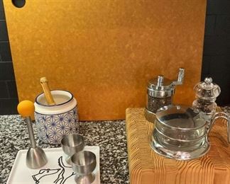 Michael Weems Dog Sniff Plate, Larch Wood  Epicurian Cutting Board  More