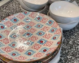 Wonki Ware Ceramic Plate And Bowl Set