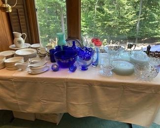 lenox china assorted glassware