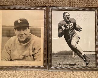 Notre Dame - Frank Leahy & Johnny Lujack (signed)
