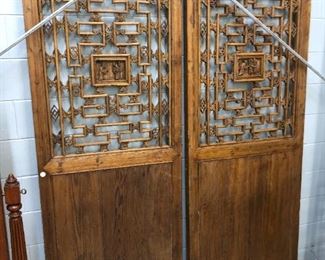 Hand carved  wooden panels Orlando Estate Auction