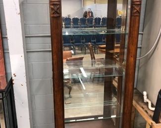 Glass shelves cabinet Orlando Estate Auction