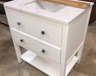 White bathroom vanity Orlando Estate Auction