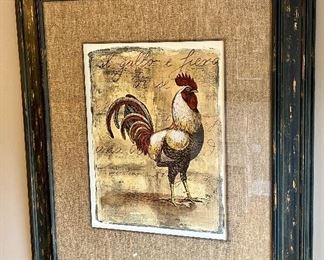 Pair of Rooster Wall Art