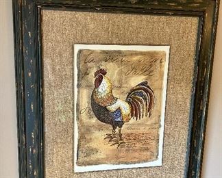 Pair of Rooster Wall Art
