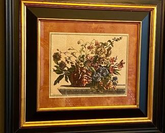 Pair of Floral Art with beautiful Frames, buy one or both.