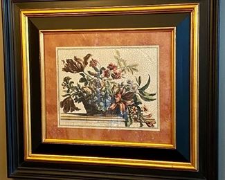 Pair of Floral Art with beautiful Frames, buy one or both.