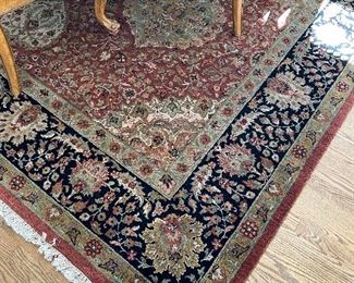 Gorgeous 9' x 12" Wool Rug purchased at Strawflower Shop in Geneva