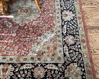 Gorgeous 9' x 12" Wool Rug purchased at Strawflower Shop in Geneva