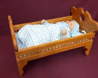 Ashton Drake Newborn Doll and Bed