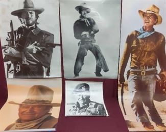 John Wayne and Clint Eastwood Posters