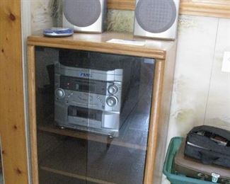 Stereo and Cabinet