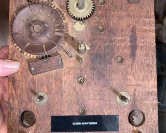 Hotchkiss wooden clock