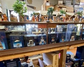 Another view of the large antique showcase.