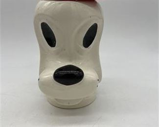 Lot 052
Hip Dog with Red Hat Canister/ Cookie Jar