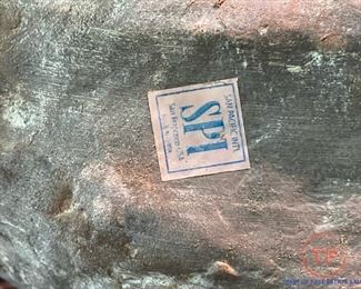 San Pacific International Metal Alligator Sculpture