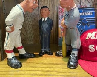 1941 Lafayette Rittgers Pitcher, Batter, and Umpire Baseball Figurine Set