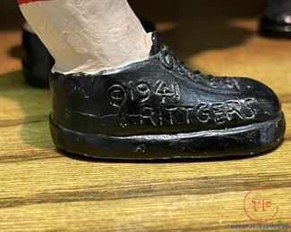 1941 Lafayette Rittgers Pitcher, Batter, and Umpire Baseball Figurine Set