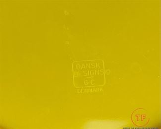 Vintage DANSK Yellow Plastic Dishes by Gunnar Cyren