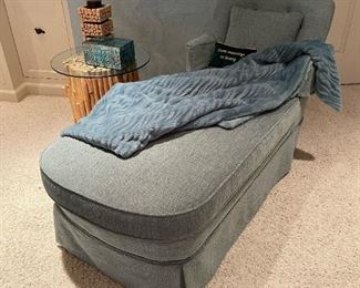 Custom Upholstered Chaise Lounge Chair