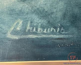 Original Oil on Board by NICK CHIBURIS