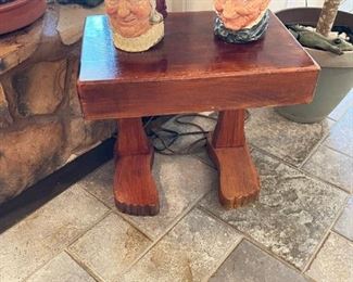 Handmade "Foot" Stool