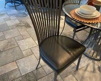 SHAVER HOWARD Steel Dining Table and Chair Set